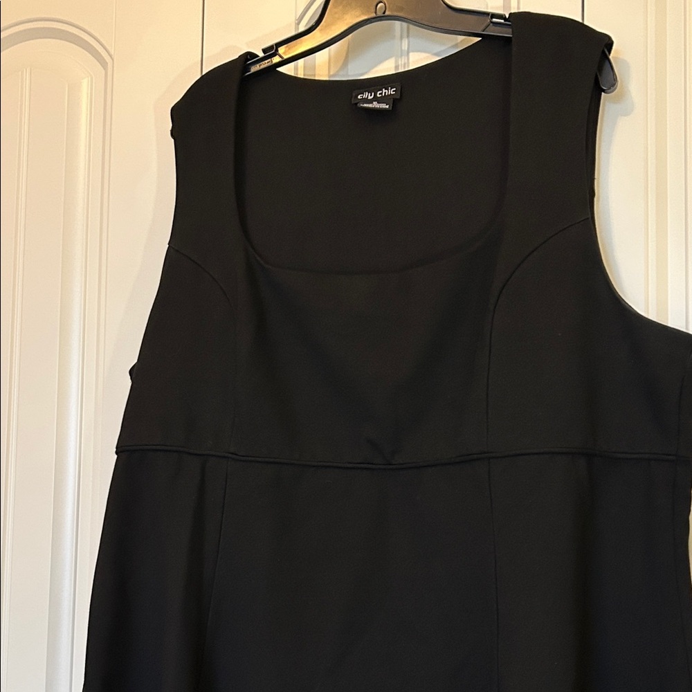 City Chic Classic Black Midi Dress XL - Picture 3 of 7